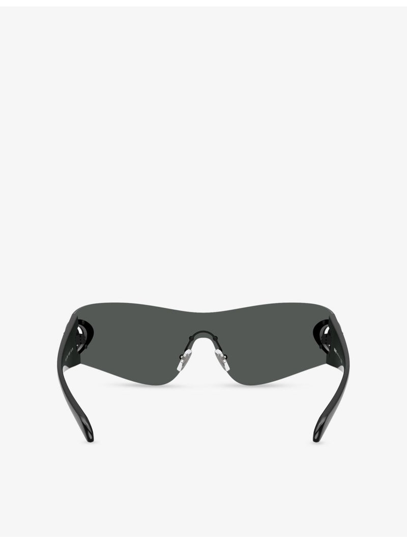 Versace VE2280 shield-frame metal sunglasses - British product