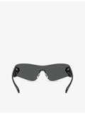 Versace VE2280 shield-frame metal sunglasses - British product