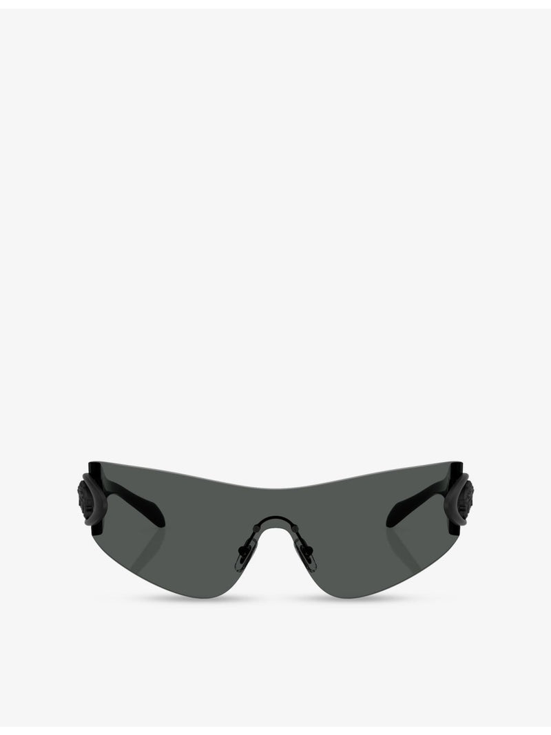 Versace VE2280 shield-frame metal sunglasses - British product