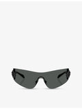 Versace VE2280 shield-frame metal sunglasses - British product