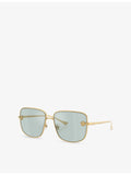 Versace VE2282 square-frame metal sunglasses (British brand)