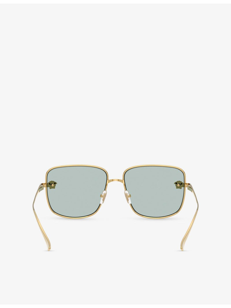 Versace VE2282 square-frame metal sunglasses (British brand)
