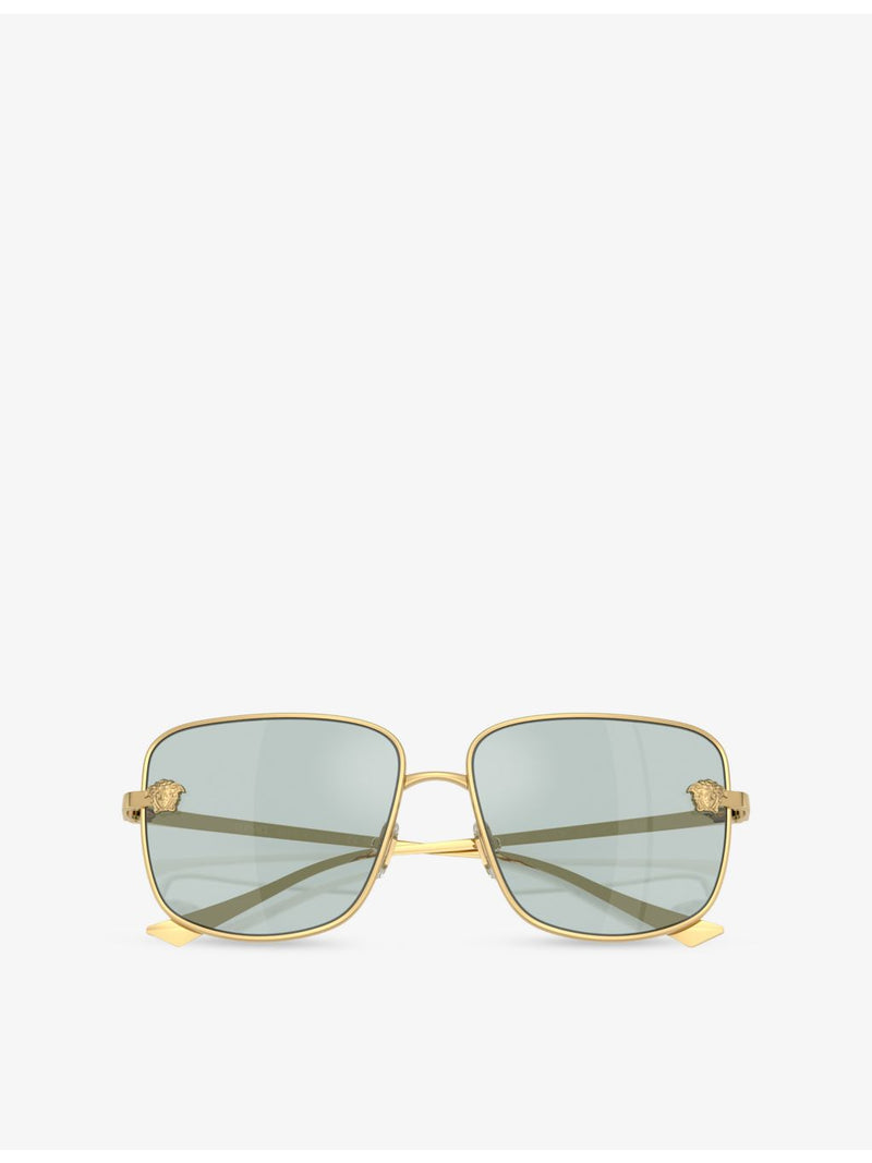 Versace VE2282 square-frame metal sunglasses (British brand)