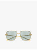 Versace VE2282 square-frame metal sunglasses (British brand)