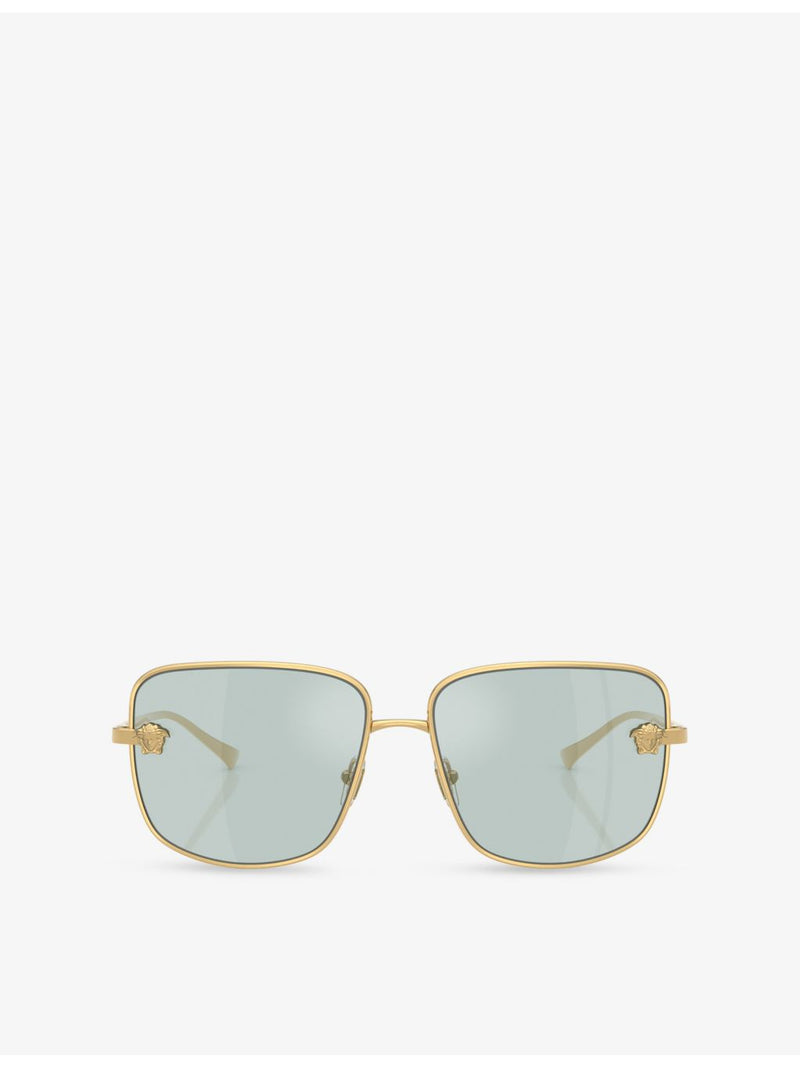 Versace VE2282 square-frame metal sunglasses (British brand)