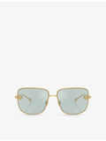 Versace VE2282 square-frame metal sunglasses (British brand)