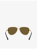 Versace VE2283 aviator sunglasses gold-tone metal - British product