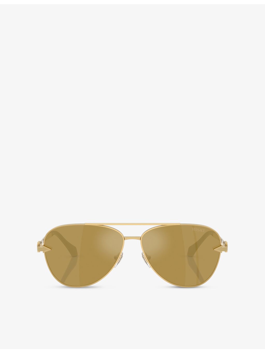 Versace VE2283 aviator sunglasses gold-tone metal - British product