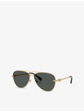 Versace aviator sunglasses gold-toned - British product