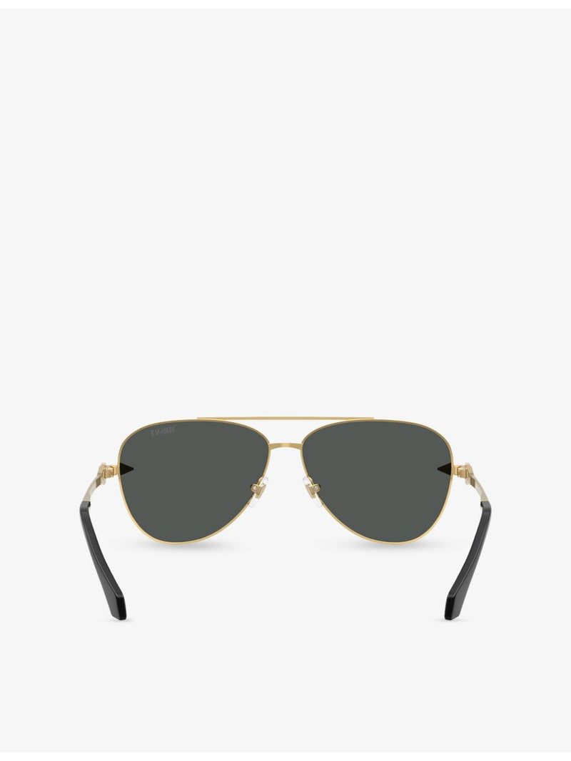 Versace aviator sunglasses gold-toned - British product