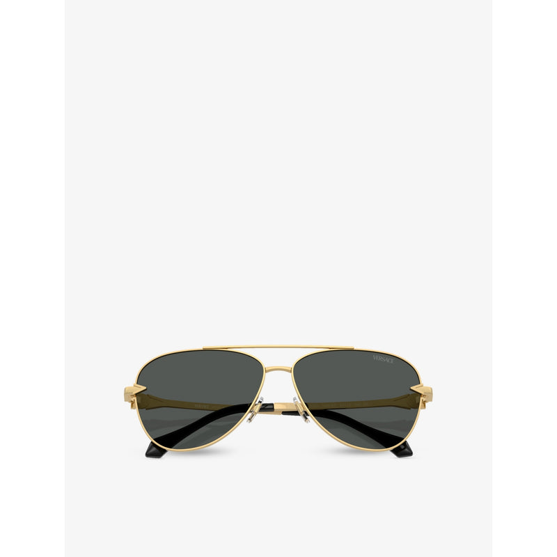 Versace aviator sunglasses gold-toned - British product