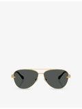 Versace aviator sunglasses gold-toned - British product