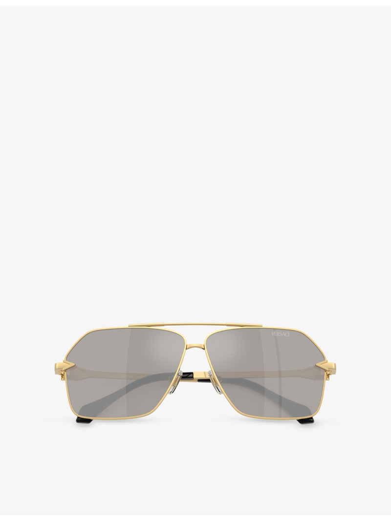 Versace irregular-frame metal sunglasses VE2284 (British brand)