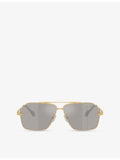 Versace irregular-frame metal sunglasses VE2284 (British brand)