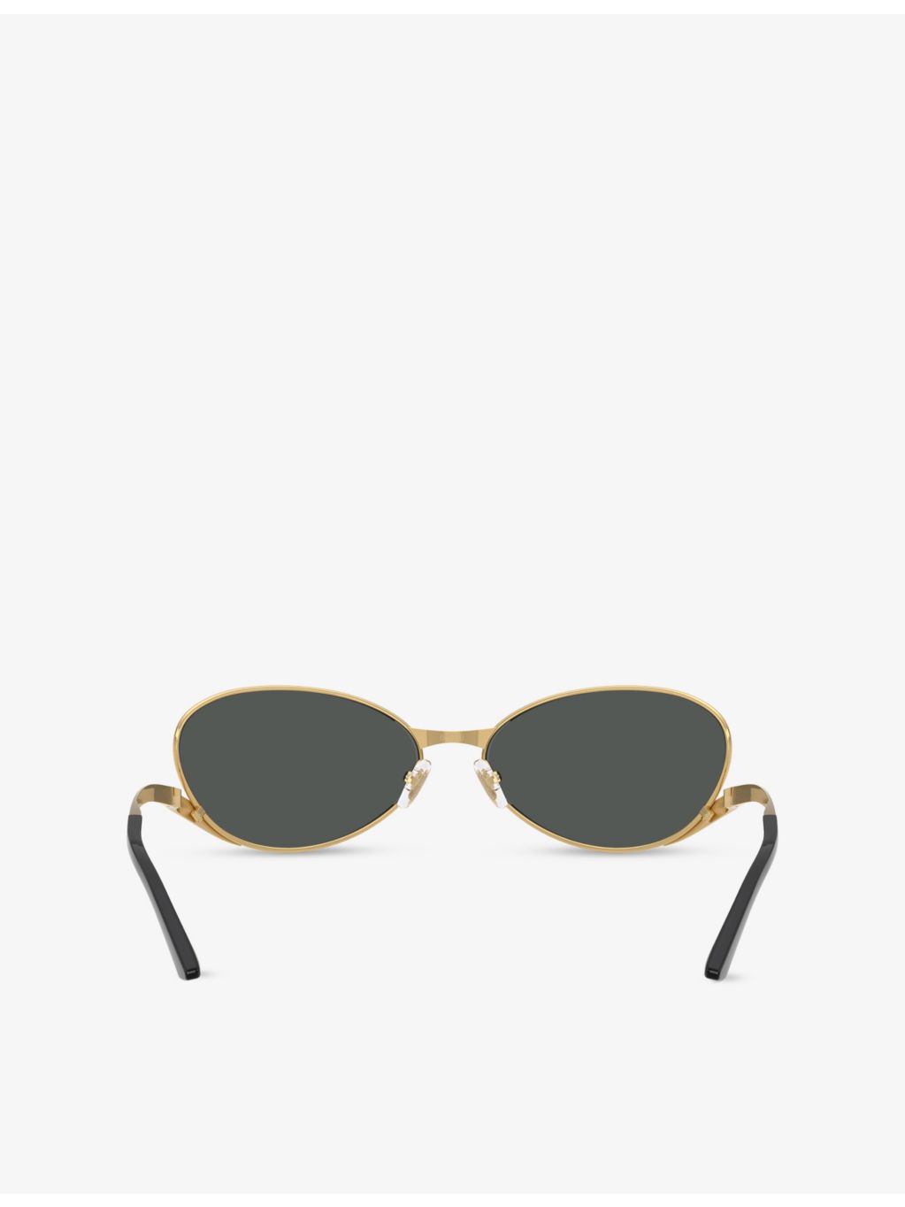 Versace VE2285 oval-frame metal sunglasses, imported from the UK
