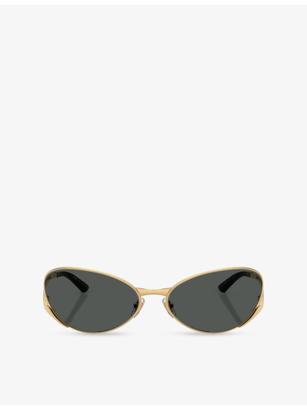 Versace VE2285 oval-frame metal sunglasses, imported from the UK