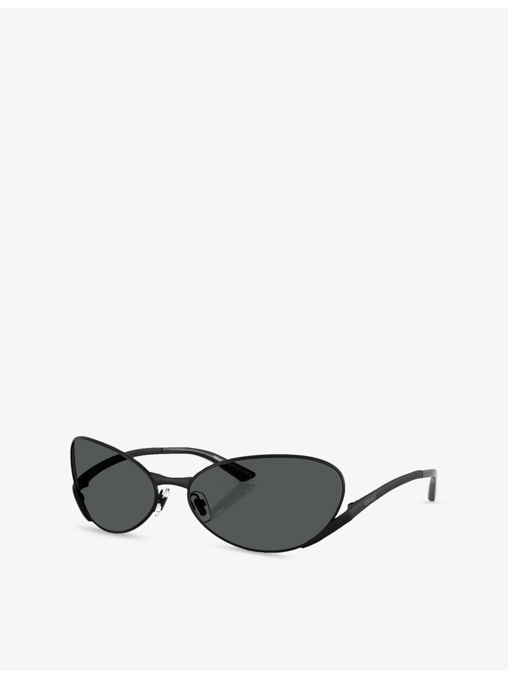 Versace VE2285 oval-frame metal sunglasses, imported from the UK