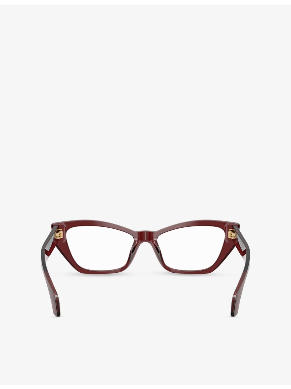 Versace cat-eye acetate optical glasses with clear lenses (British brand)