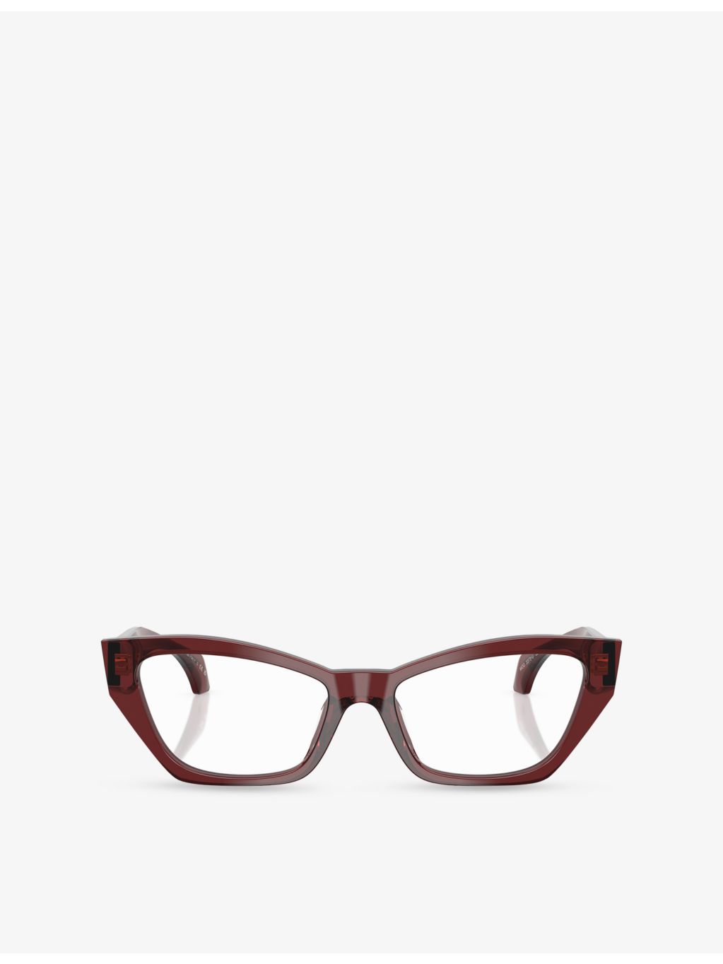 Versace cat-eye acetate optical glasses with clear lenses (British brand)