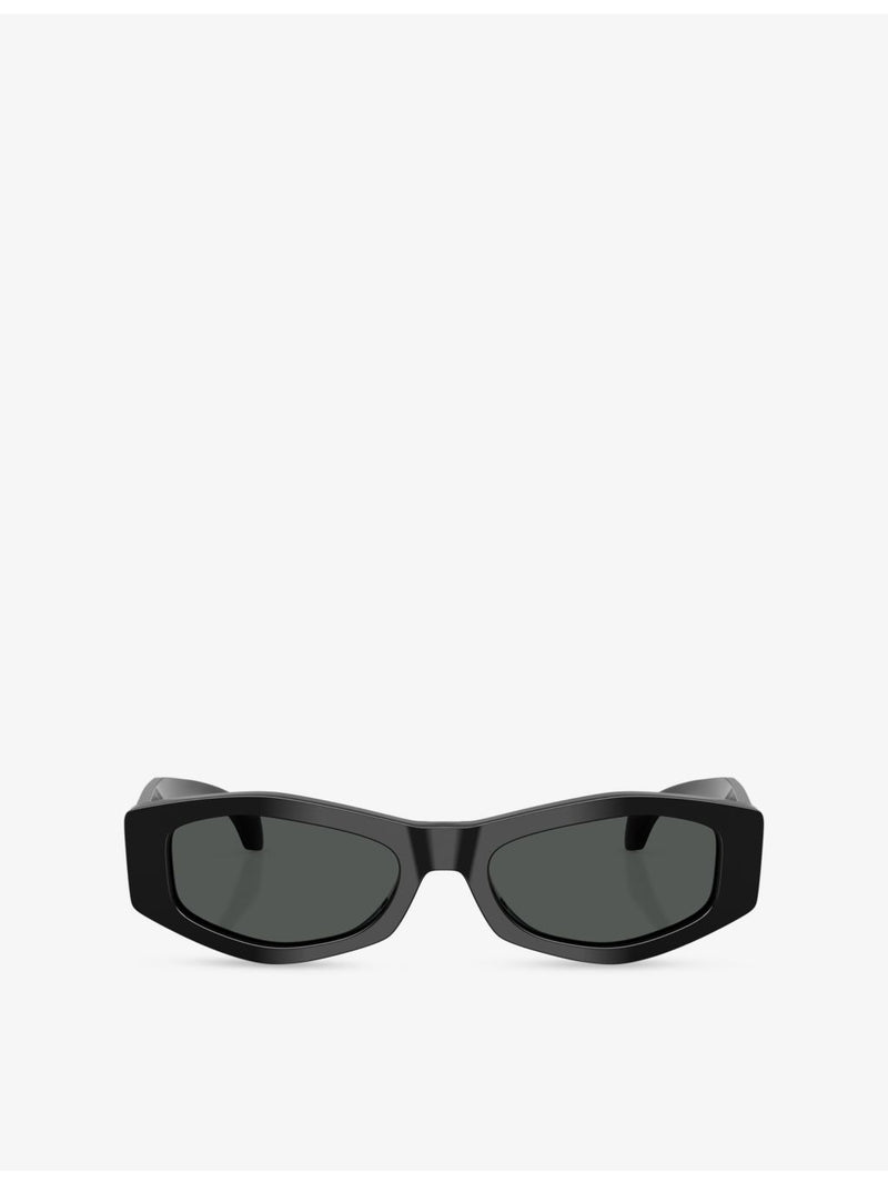 Versace rectangle-frame acetate sunglasses VE4487, imported from the UK