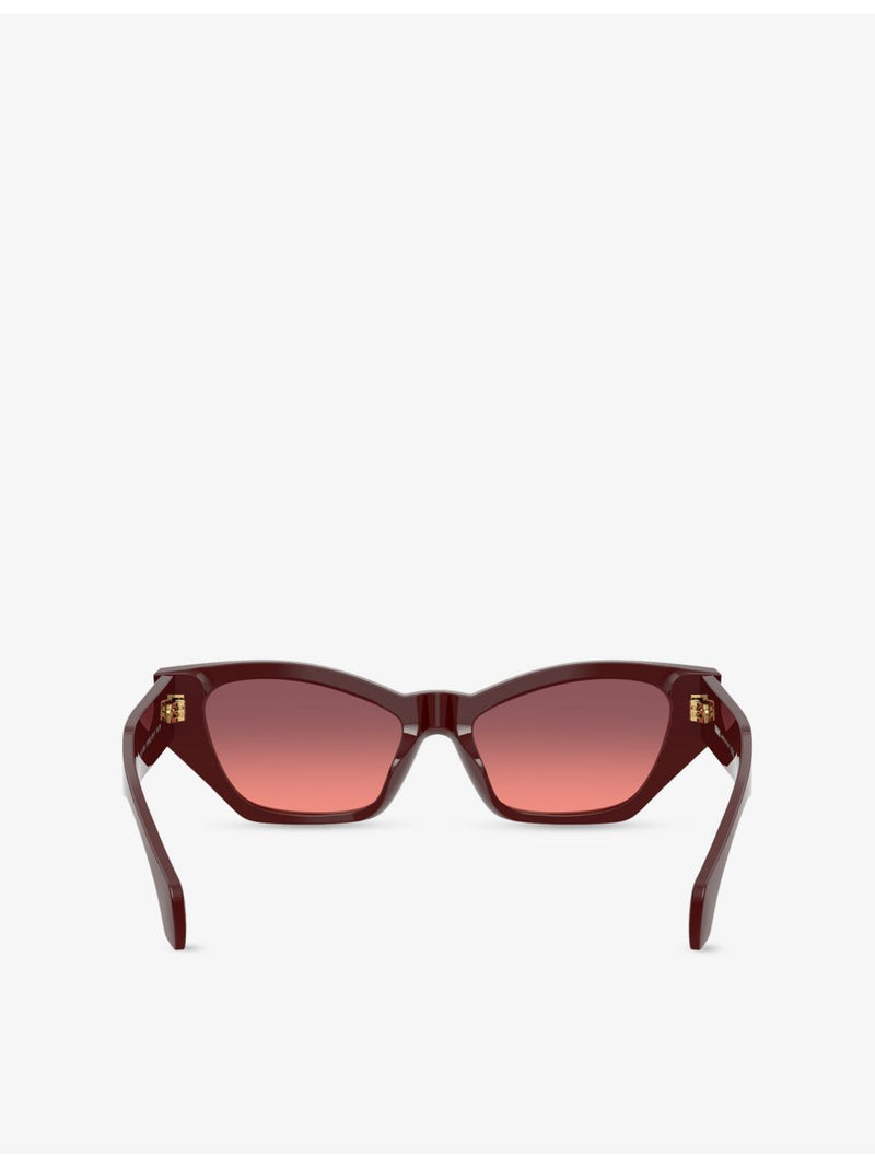 Versace cat-eye acetate sunglasses with gold-tone hardware, UK version