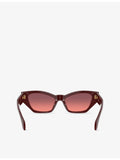 Versace cat-eye acetate sunglasses with gold-tone hardware, UK version
