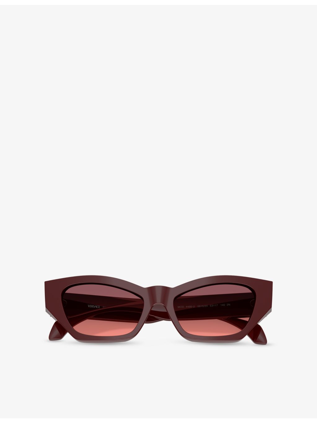 Versace cat-eye acetate sunglasses with gold-tone hardware, UK version