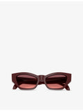 Versace cat-eye acetate sunglasses with gold-tone hardware, UK version
