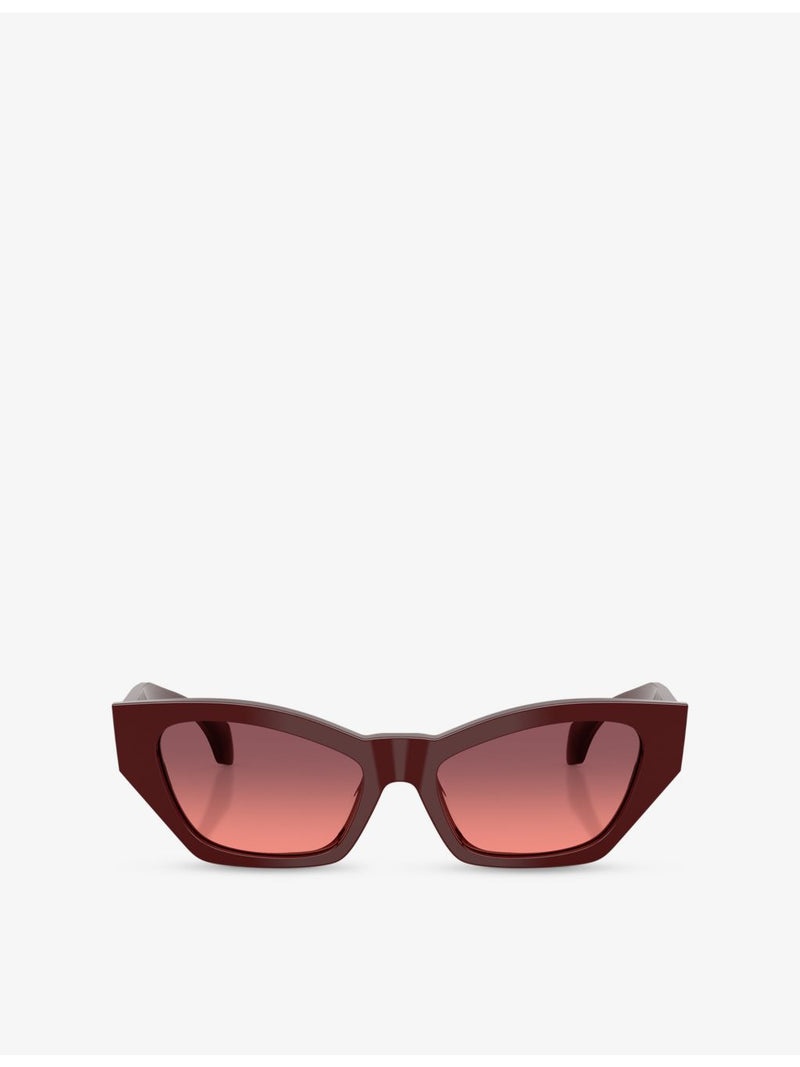 Versace cat-eye acetate sunglasses with gold-tone hardware, UK version