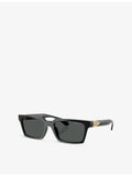 Versace VE4490U rectangle-frame acetate sunglasses, imported from the UK