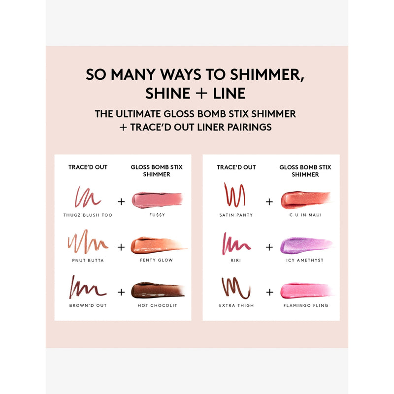 Fenty Beauty Shimmer Stix lip gloss 3.6g, imported from the UK
