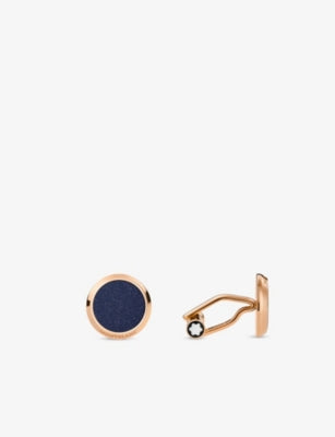 Montblanc Meisterstück rose gold PVD cuff links - British product