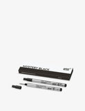 Montblanc Mystery Black rollerball refills, set of two, imported from the UK