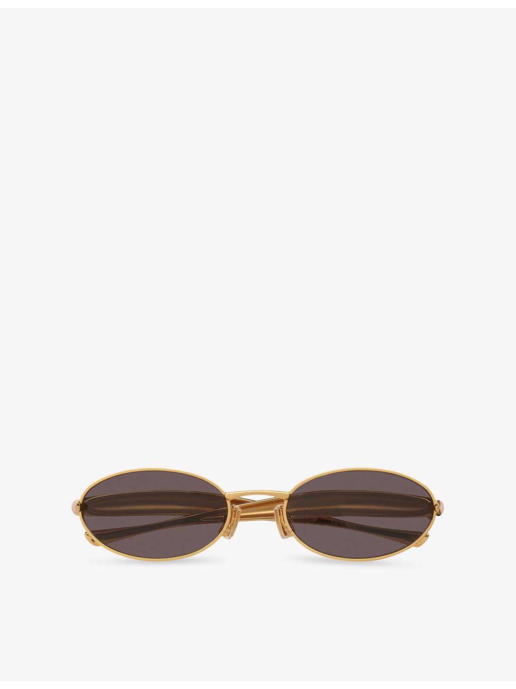Bottega Veneta oval metal sunglasses BV1386S, UK version