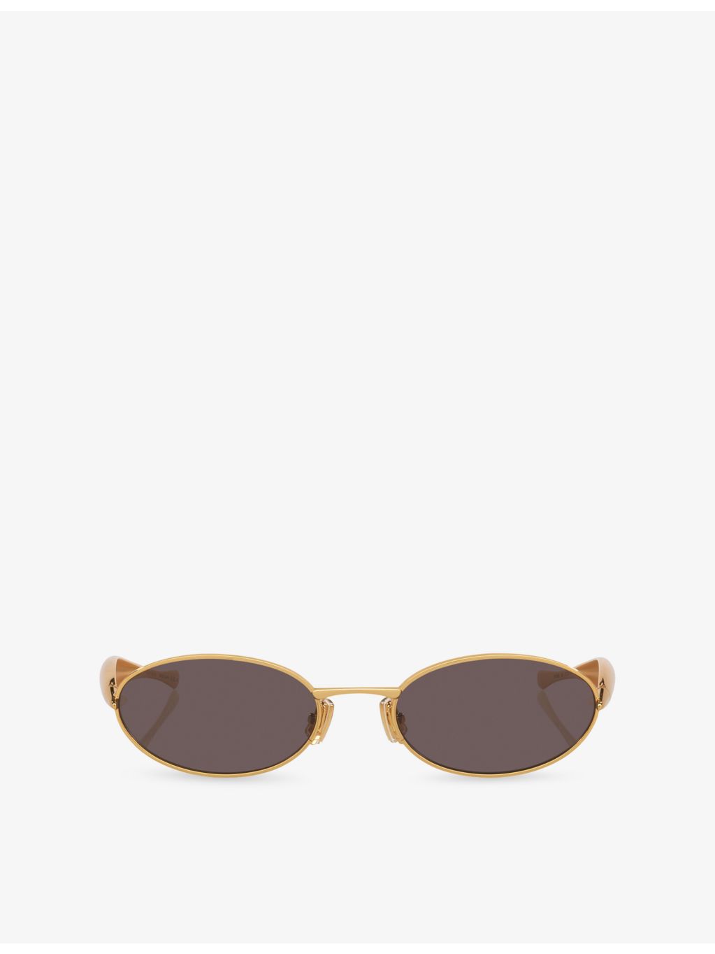Bottega Veneta oval metal sunglasses BV1386S, UK version