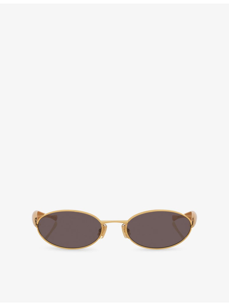 Bottega Veneta oval metal sunglasses BV1386S, UK version