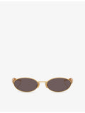 Bottega Veneta oval metal sunglasses BV1386S, UK version