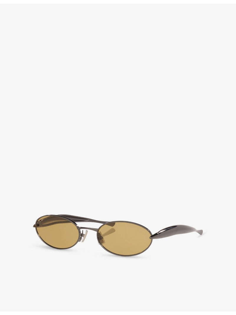 Bottega Veneta oval metal sunglasses, UK version