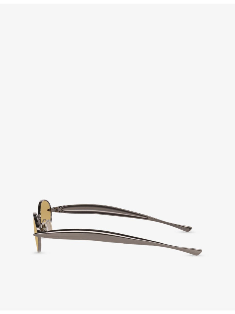 Bottega Veneta oval metal sunglasses, UK version