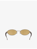 Bottega Veneta oval metal sunglasses, UK version