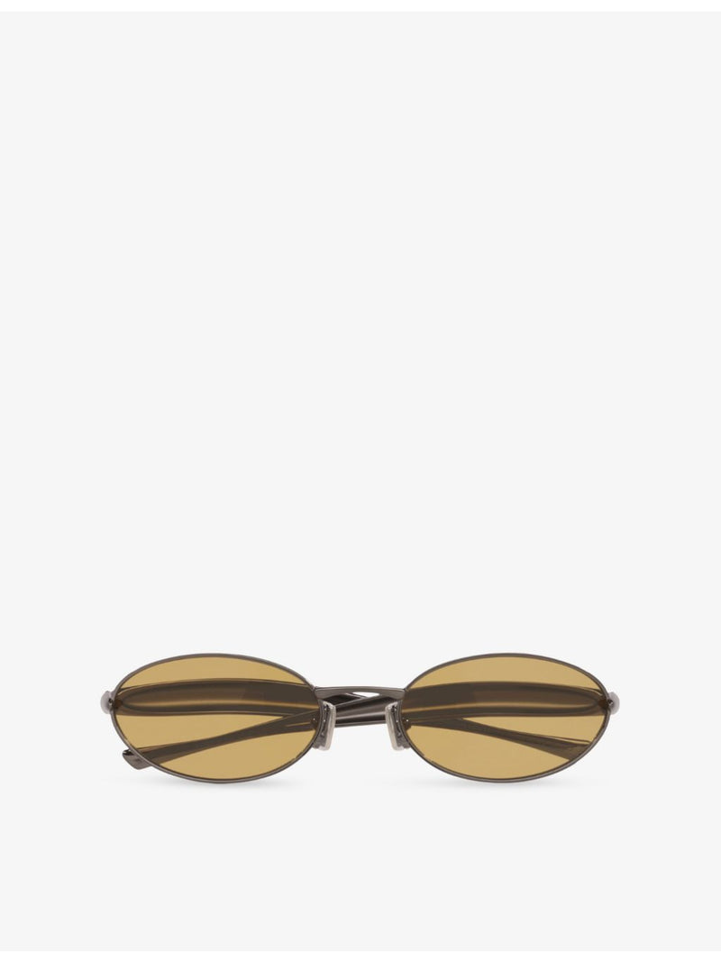 Bottega Veneta oval metal sunglasses, UK version