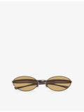 Bottega Veneta oval metal sunglasses, UK version
