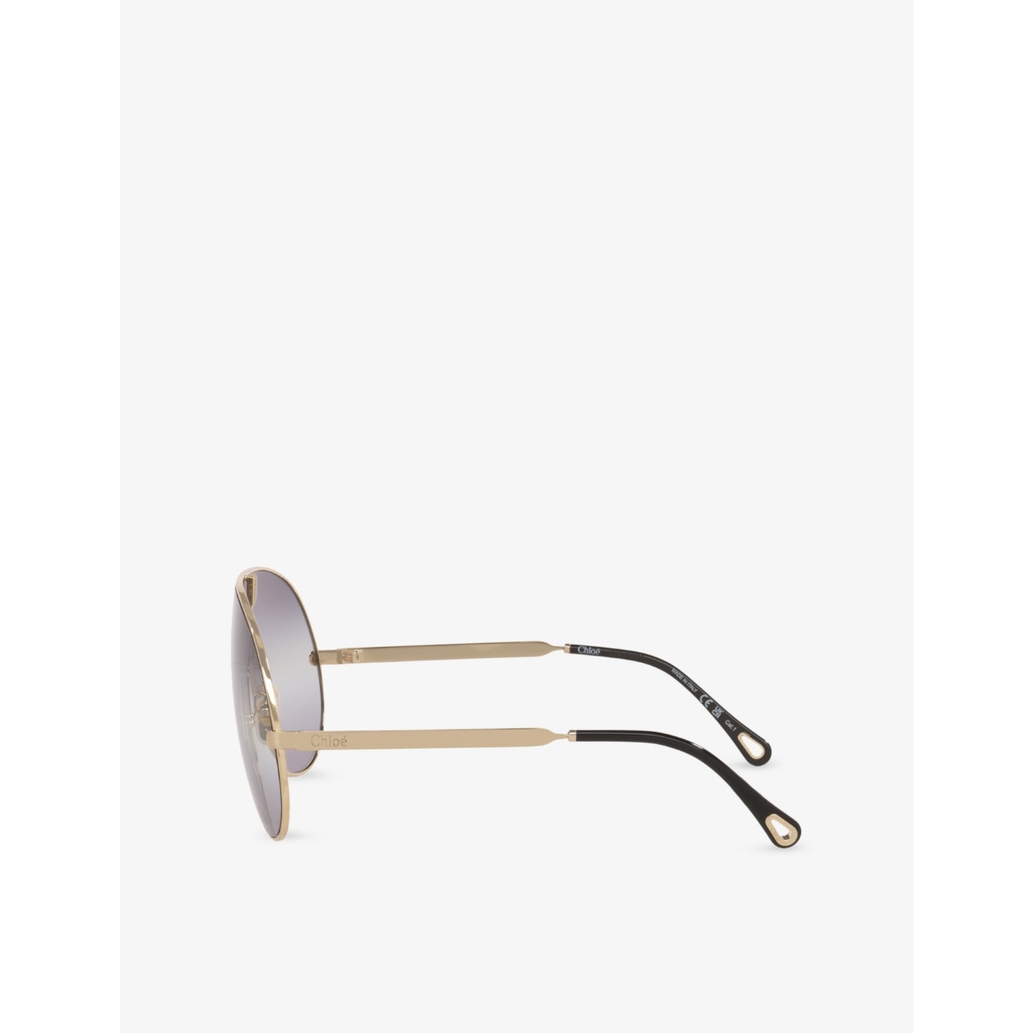 Chloé pilot-frame metal sunglasses with gold hardware (British brand)