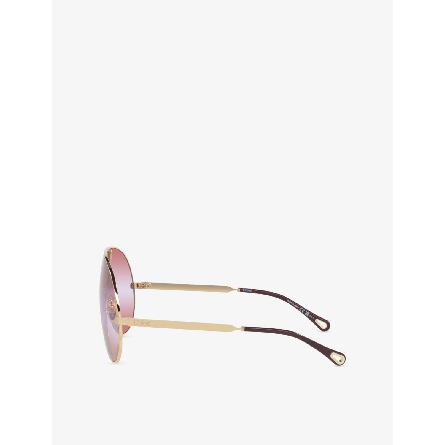 Chloé pilot-frame metal sunglasses (British brand)