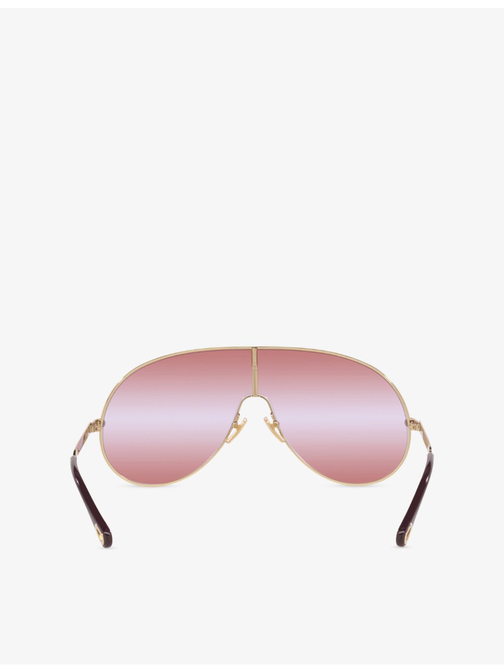 Chloé pilot-frame metal sunglasses (British brand)