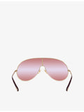 Chloé pilot-frame metal sunglasses (British brand)