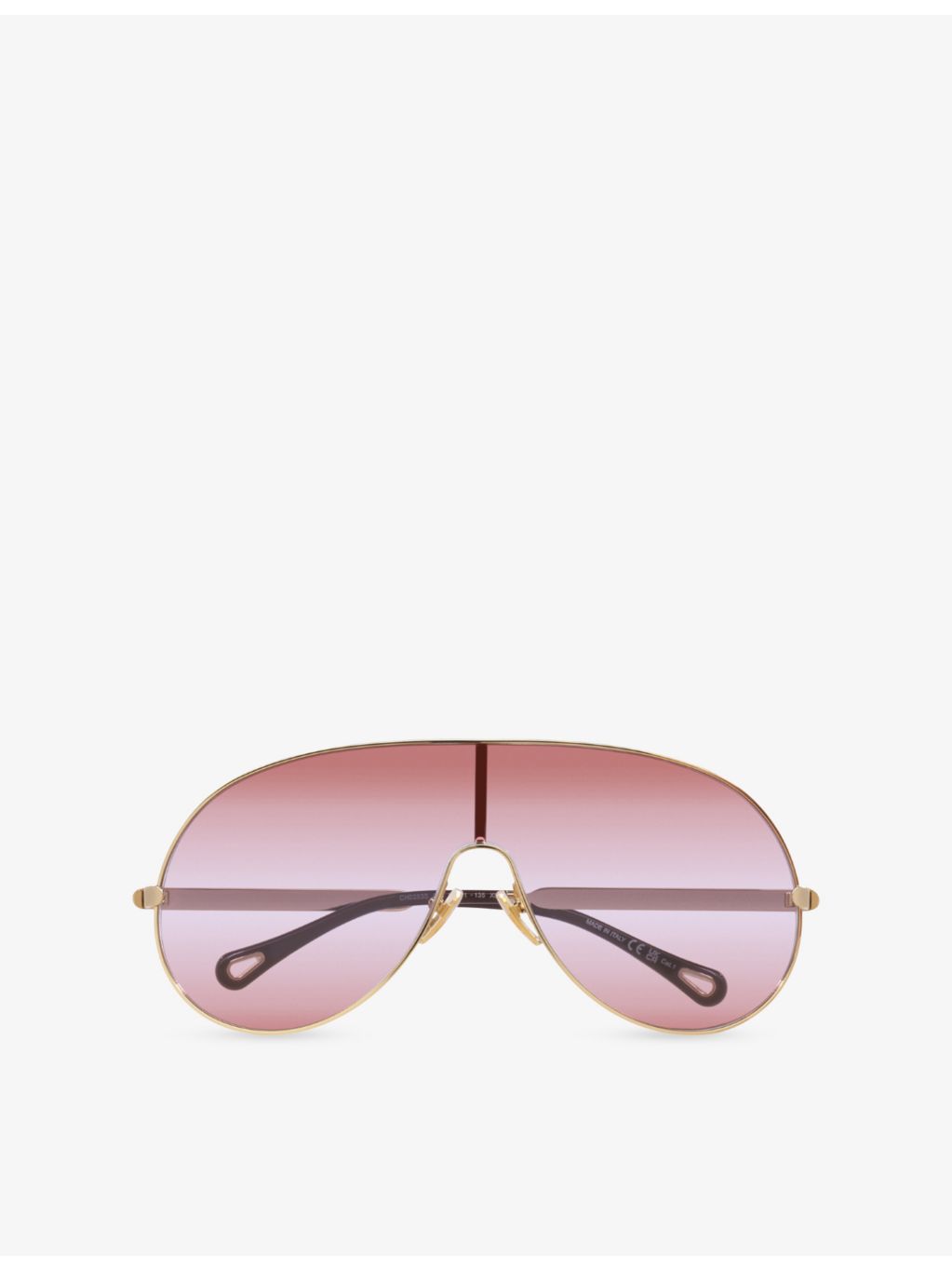 Chloé pilot-frame metal sunglasses (British brand)