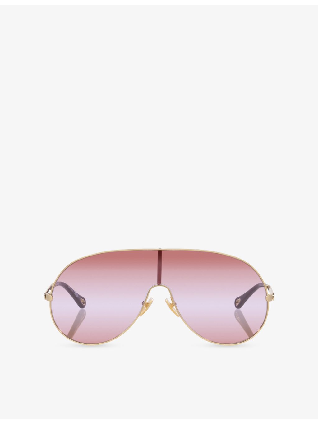Chloé pilot-frame metal sunglasses (British brand)