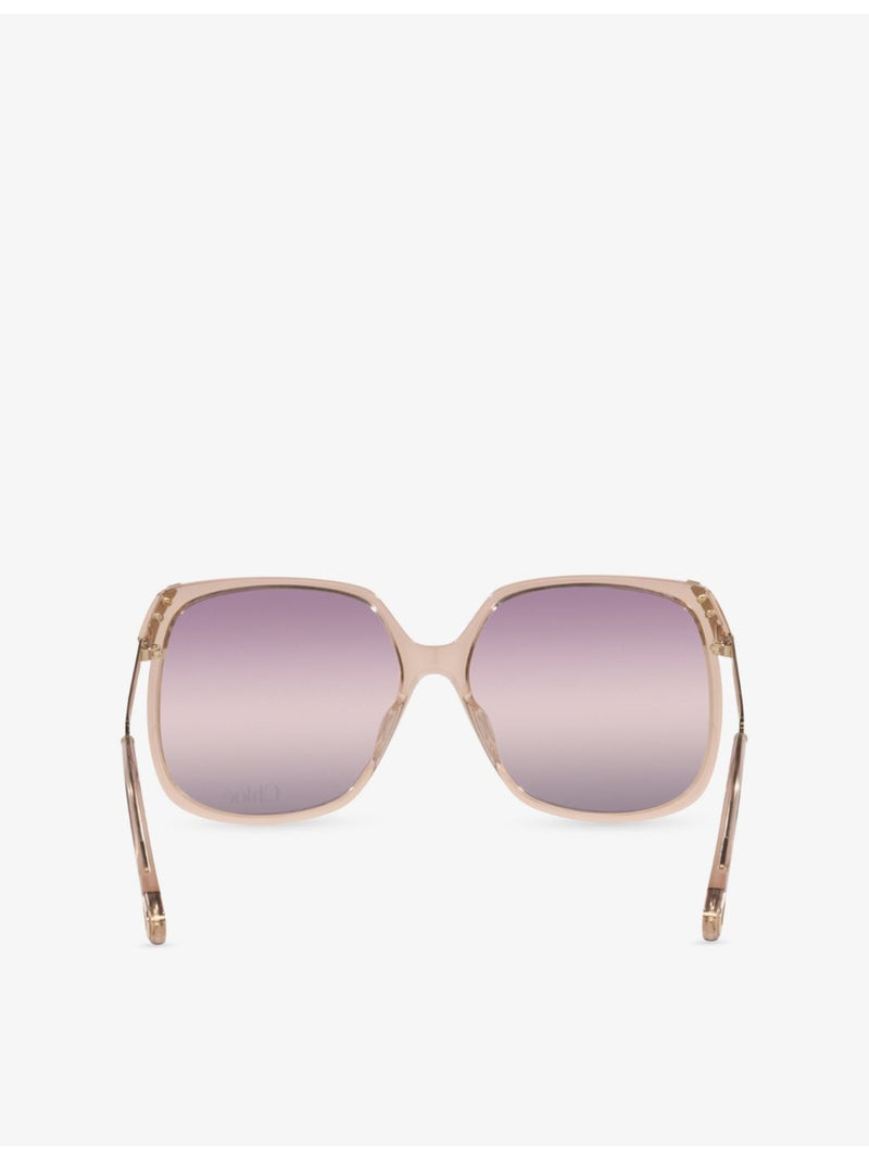 Chloé square-frame acetate sunglasses CH0286S, imported from the UK
