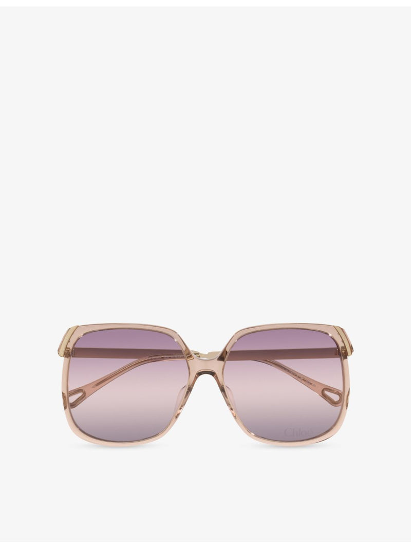 Chloé square-frame acetate sunglasses CH0286S, imported from the UK